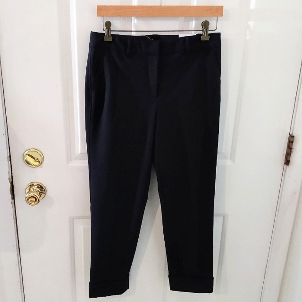 NEW White House Black Market The Essential Girlfriend Pants size 2 Black